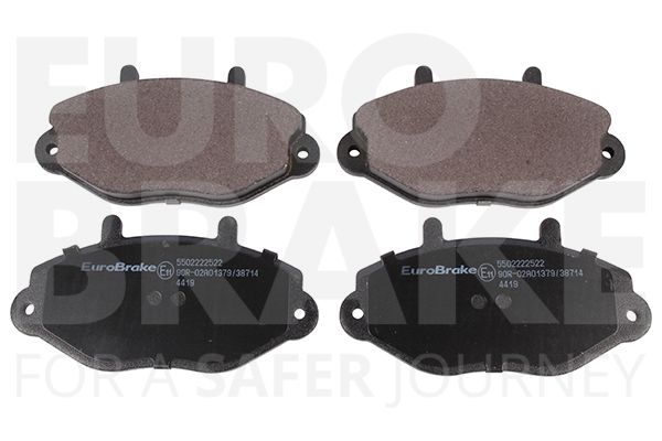 Комплект тормозных колодок, дисковый тормоз EUROBRAKE 5502222522