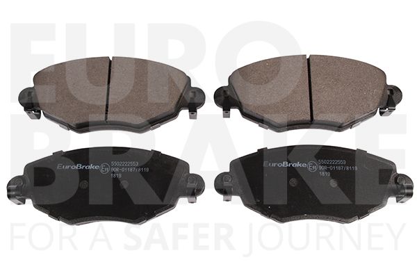 Комплект тормозных колодок, дисковый тормоз EUROBRAKE 5502222553