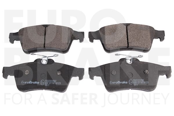 Комплект тормозных колодок, дисковый тормоз EUROBRAKE 5502222562