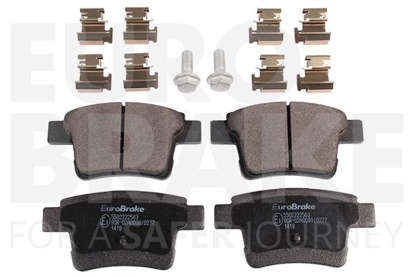 Комплект тормозных колодок, дисковый тормоз EUROBRAKE 5502222563