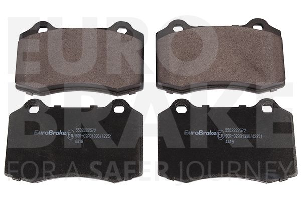 Комплект тормозных колодок, дисковый тормоз EUROBRAKE 5502222572