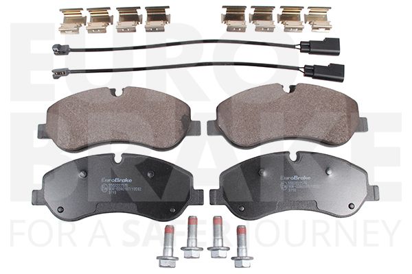 Комплект тормозных колодок, дисковый тормоз EUROBRAKE 5502222576