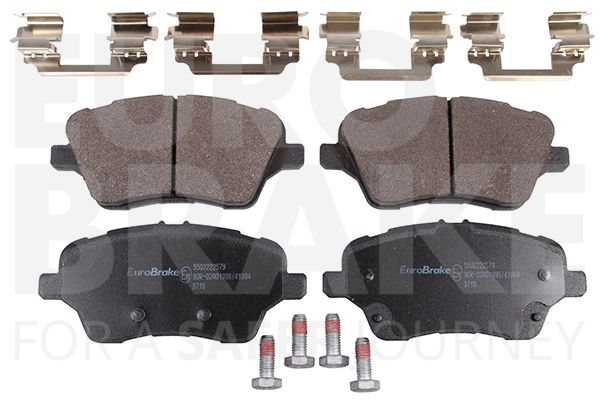 Комплект тормозных колодок, дисковый тормоз EUROBRAKE 5502222579