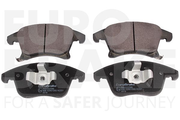 Комплект тормозных колодок, дисковый тормоз EUROBRAKE 5502222586