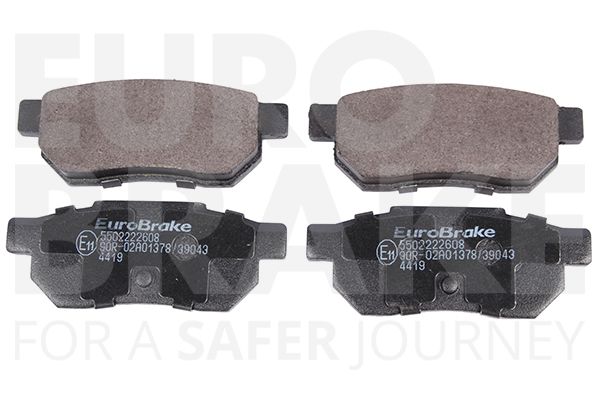 Комплект тормозных колодок, дисковый тормоз EUROBRAKE 5502222608