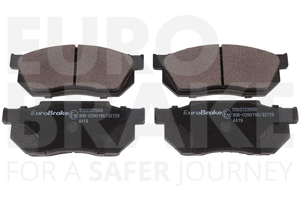 Комплект тормозных колодок, дисковый тормоз EUROBRAKE 5502222609