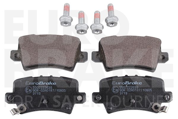 Комплект тормозных колодок, дисковый тормоз EUROBRAKE 5502222639