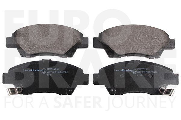 Комплект тормозных колодок, дисковый тормоз EUROBRAKE 5502222648