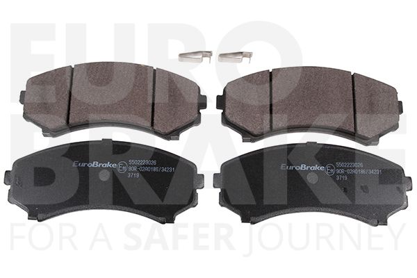Комплект тормозных колодок, дисковый тормоз EUROBRAKE 5502223026