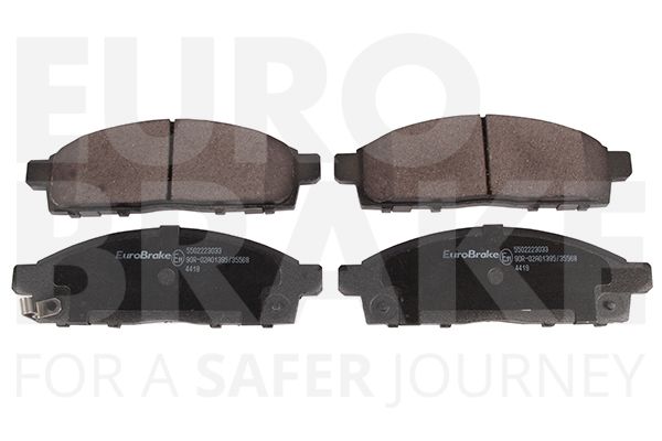 Комплект тормозных колодок, дисковый тормоз EUROBRAKE 5502223033