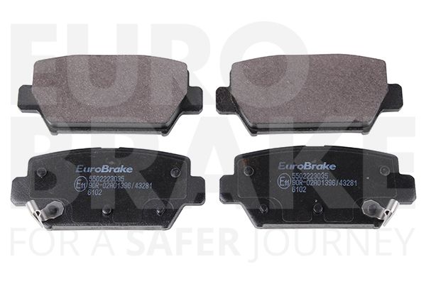 Комплект тормозных колодок, дисковый тормоз EUROBRAKE 5502223035
