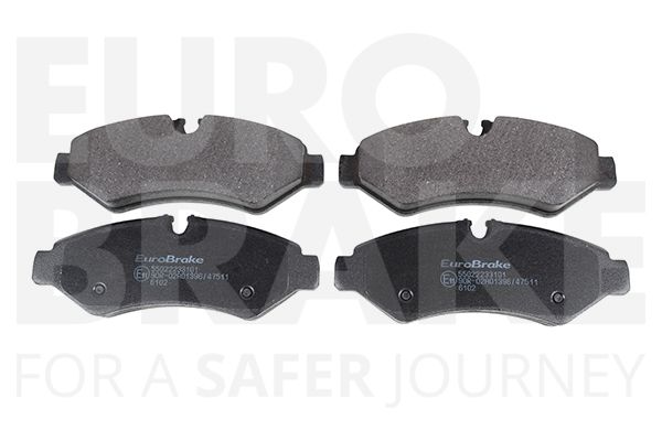 Комплект тормозных колодок, дисковый тормоз EUROBRAKE 55022233101