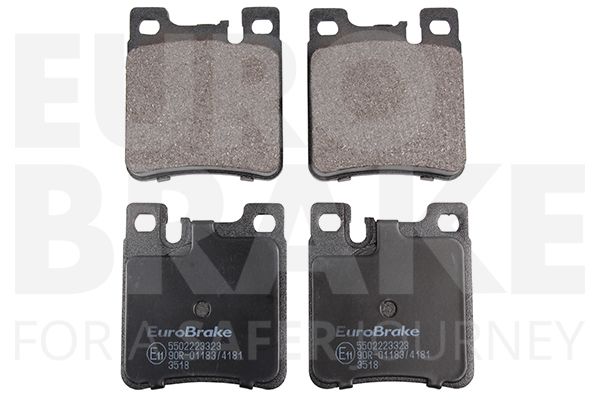 Комплект тормозных колодок, дисковый тормоз EUROBRAKE 5502223323