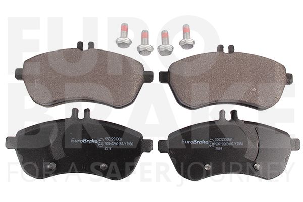 Комплект тормозных колодок, дисковый тормоз EUROBRAKE 5502223366