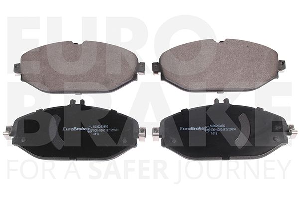 Комплект тормозных колодок, дисковый тормоз EUROBRAKE 5502223380