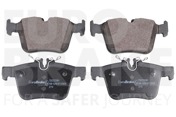Комплект тормозных колодок, дисковый тормоз EUROBRAKE 5502223381