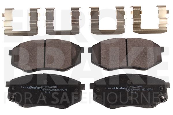Комплект тормозных колодок, дисковый тормоз EUROBRAKE 5502223448