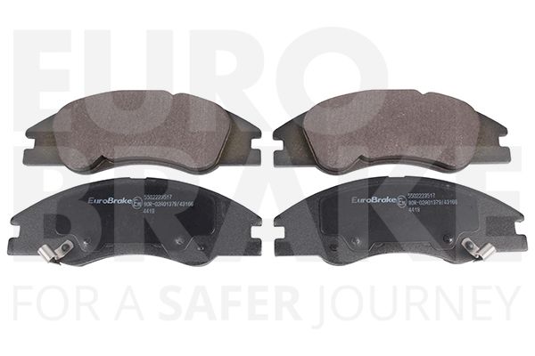 Комплект тормозных колодок, дисковый тормоз EUROBRAKE 5502223517