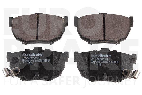 Комплект тормозных колодок, дисковый тормоз EUROBRAKE 5502223518
