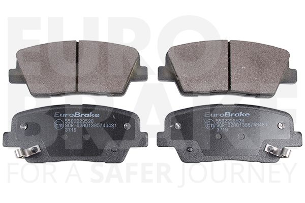 Комплект тормозных колодок, дисковый тормоз EUROBRAKE 5502223526