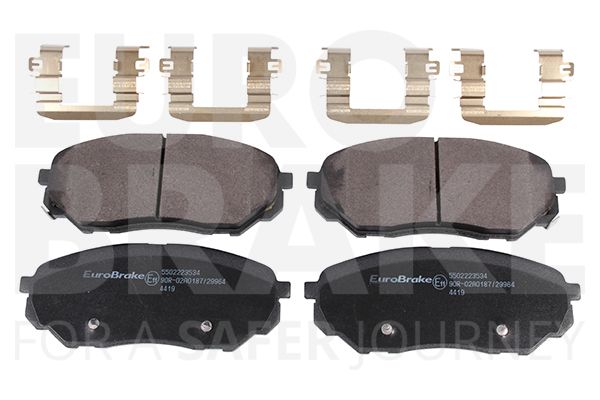Комплект тормозных колодок, дисковый тормоз EUROBRAKE 5502223534