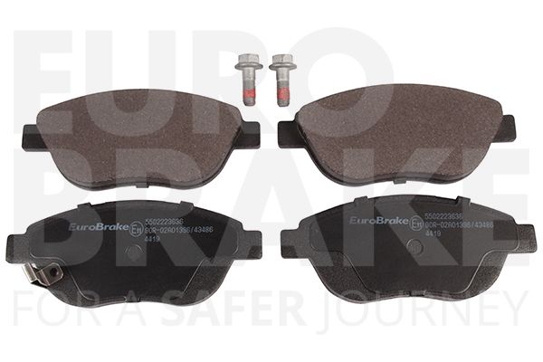Комплект тормозных колодок, дисковый тормоз EUROBRAKE 5502223636