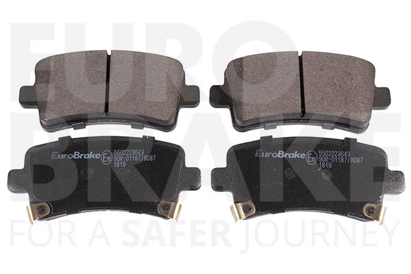 Комплект тормозных колодок, дисковый тормоз EUROBRAKE 5502223643