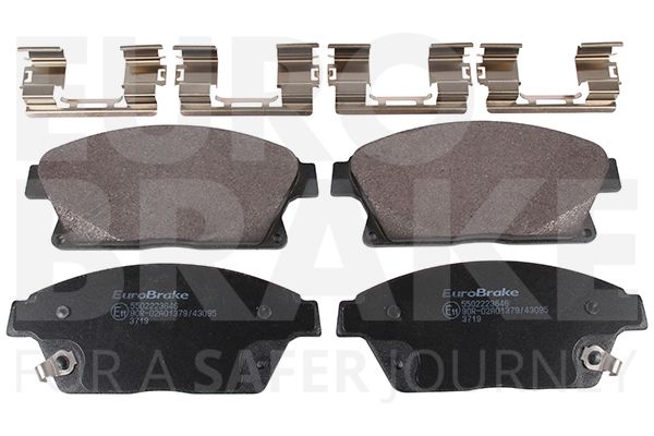 Комплект тормозных колодок, дисковый тормоз EUROBRAKE 5502223646