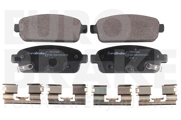 Комплект тормозных колодок, дисковый тормоз EUROBRAKE 5502223647