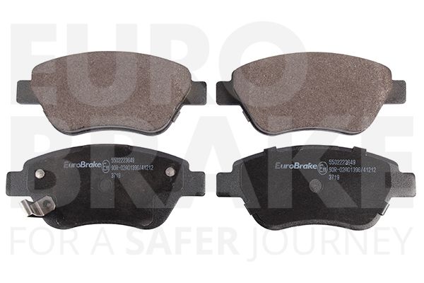 Комплект тормозных колодок, дисковый тормоз EUROBRAKE 5502223649