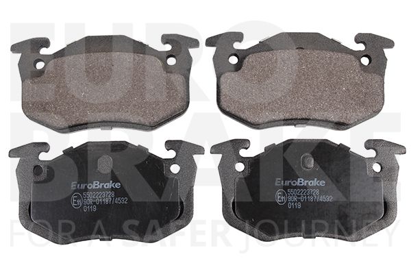 Комплект тормозных колодок, дисковый тормоз EUROBRAKE 5502223728
