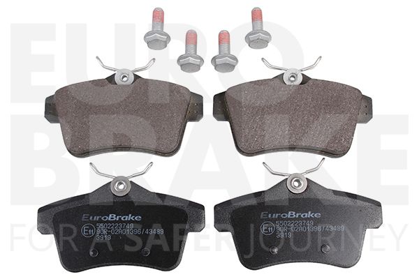 Комплект тормозных колодок, дисковый тормоз EUROBRAKE 5502223749