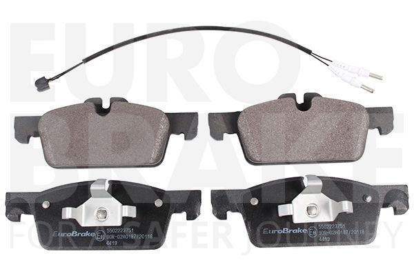 Комплект тормозных колодок, дисковый тормоз EUROBRAKE 5502223751