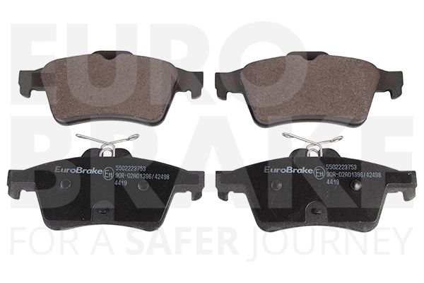 Комплект тормозных колодок, дисковый тормоз EUROBRAKE 5502223753