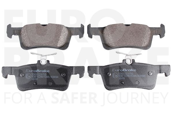 Комплект тормозных колодок, дисковый тормоз EUROBRAKE 5502223755