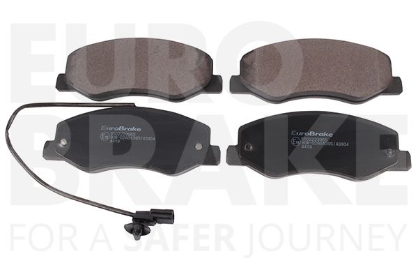 Комплект тормозных колодок, дисковый тормоз EUROBRAKE 5502223965
