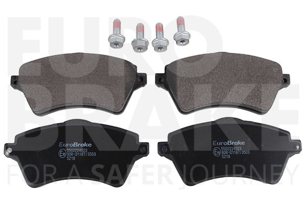 Комплект тормозных колодок, дисковый тормоз EUROBRAKE 5502224023