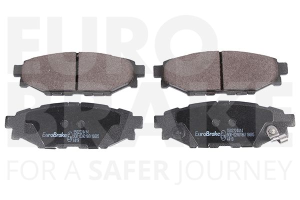 Комплект тормозных колодок, дисковый тормоз EUROBRAKE 5502224414