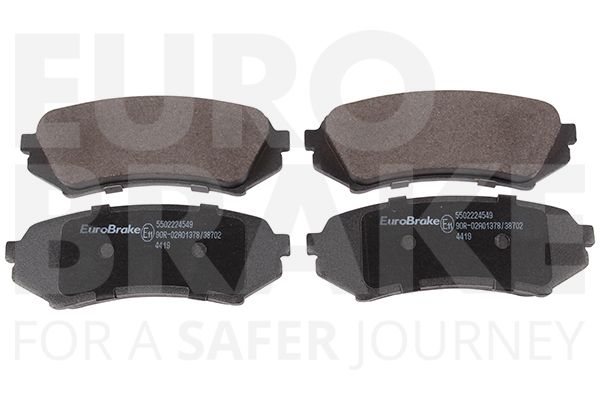 Комплект тормозных колодок, дисковый тормоз EUROBRAKE 5502224549