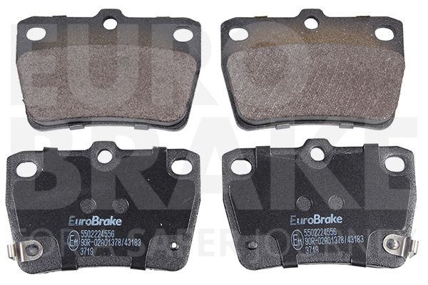 Комплект тормозных колодок, дисковый тормоз EUROBRAKE 5502224556