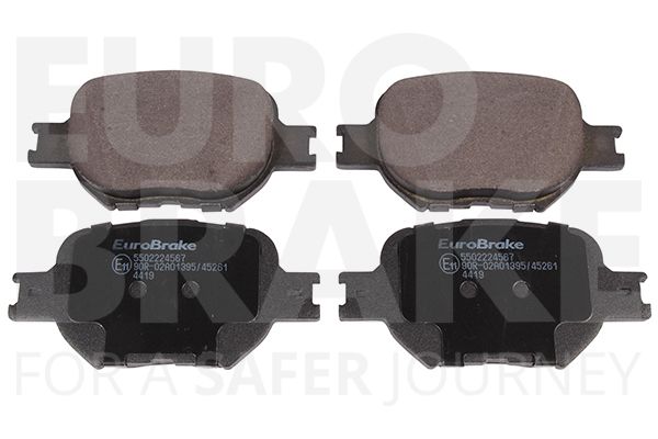 Комплект тормозных колодок, дисковый тормоз EUROBRAKE 5502224567