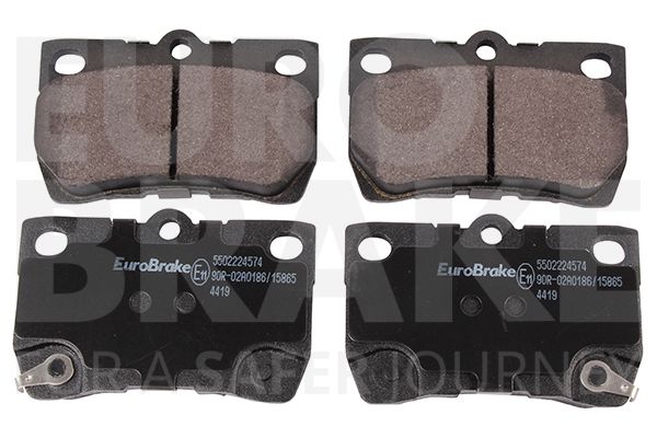 Комплект тормозных колодок, дисковый тормоз EUROBRAKE 5502224574