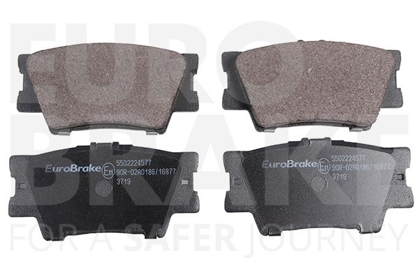 Комплект тормозных колодок, дисковый тормоз EUROBRAKE 5502224577