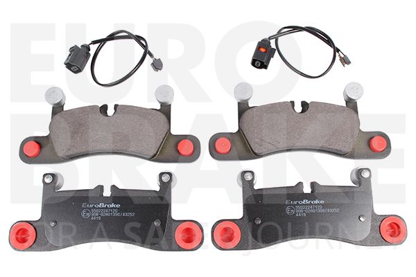 Комплект тормозных колодок, дисковый тормоз EUROBRAKE 55022247120