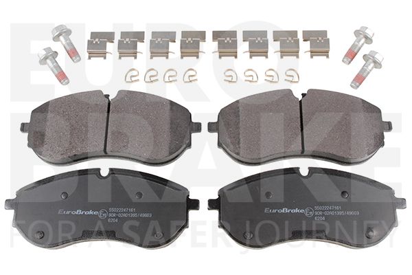 Комплект тормозных колодок, дисковый тормоз EUROBRAKE 55022247161