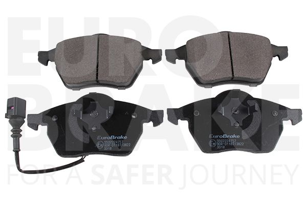 Комплект тормозных колодок, дисковый тормоз EUROBRAKE 5502224757