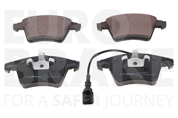 Комплект тормозных колодок, дисковый тормоз EUROBRAKE 5502224761