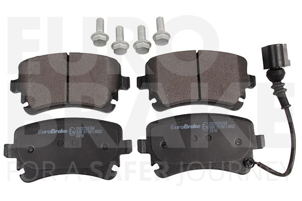 Комплект тормозных колодок, дисковый тормоз EUROBRAKE 5502224764
