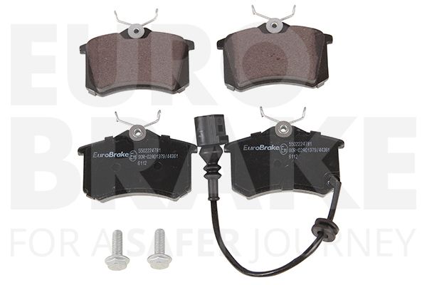 Комплект тормозных колодок, дисковый тормоз EUROBRAKE 5502224781