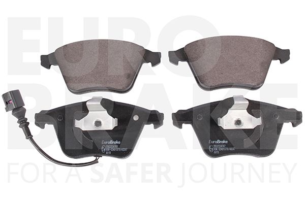 Комплект тормозных колодок, дисковый тормоз EUROBRAKE 5502224787